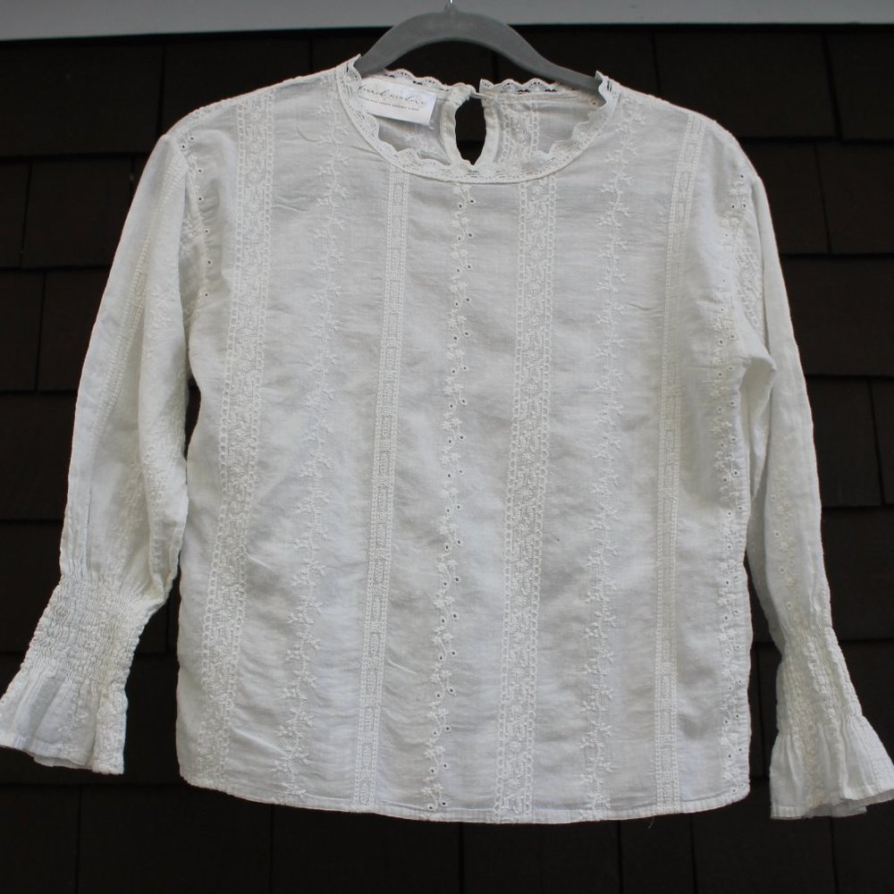French Meadows lace embroidered shirt